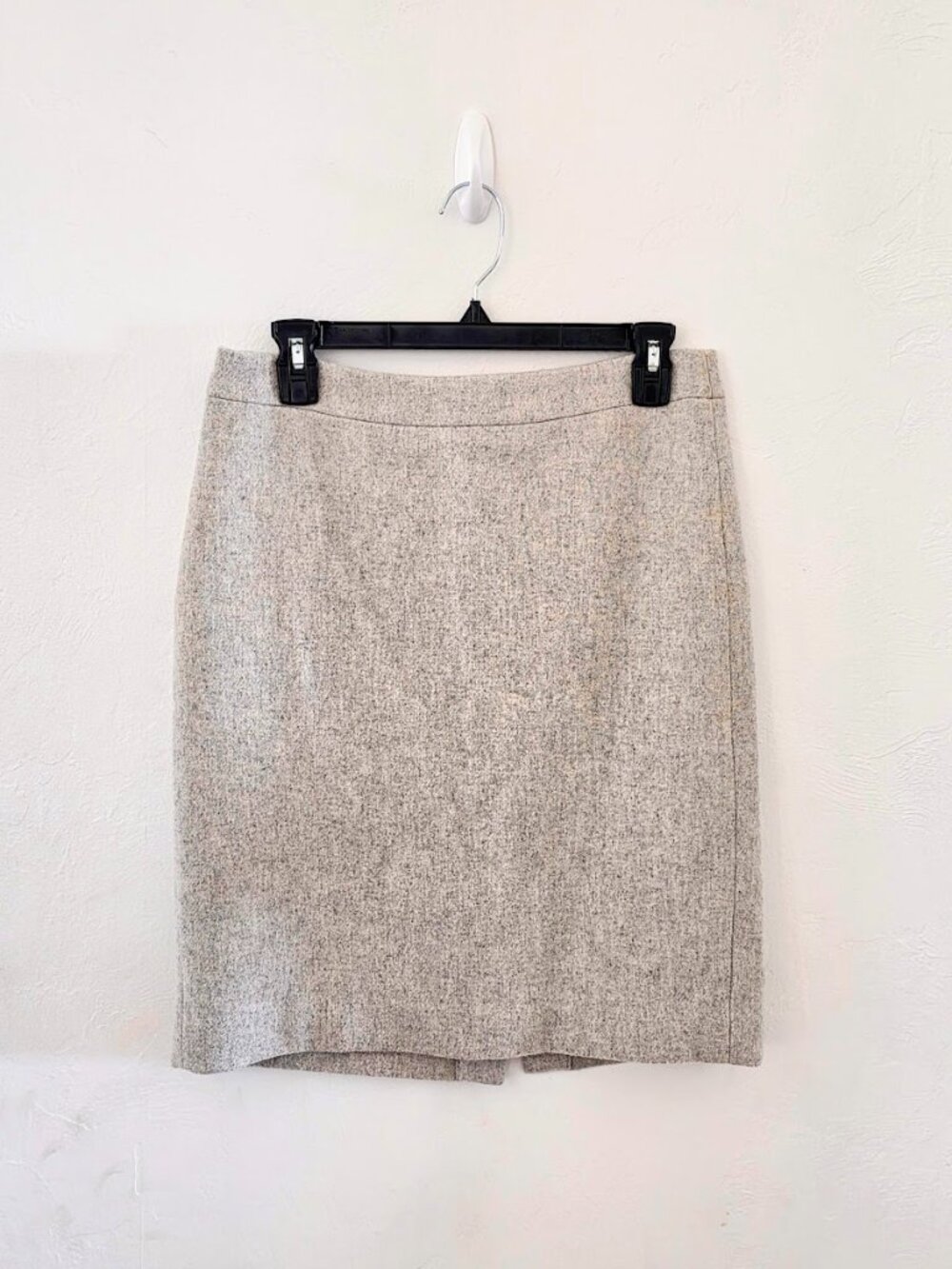 J.Crew Mercantile Gray Wool Blend Tweed Pencil Skirt 4